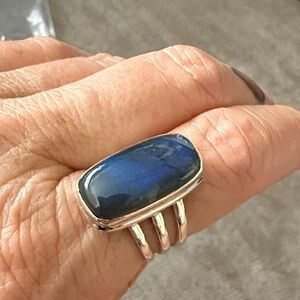 Sterling Silver Labradorite Ring - NEW!